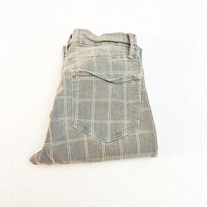 Frame Le Crop Mini Boot Pine Plaid Patterned Denim Jeans Size 26